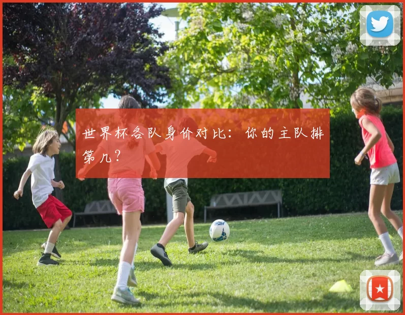 世界杯各队身价对比:你的主队排第几?