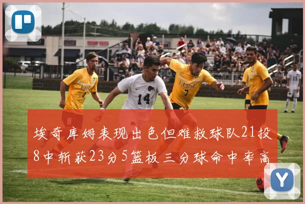 埃奇库姆表现出色但难救球队21投8中斩获23分5篮板三分球命中率高达45